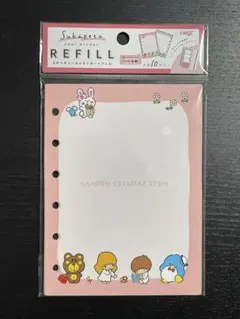 リフィル　シール台紙　サンリオ　キキララ　パティ&ジミー　キティ　マイメロディ