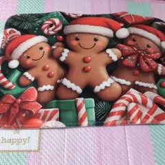 【新品未使用品】クリスマスジンジャーブレッドマンマット