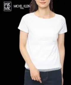 B555○MICHEL KLEIN トップス Tシャツ ストライプ 半袖のサムネイル