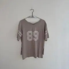FREAK'S STORE FREEDAM グレー Vネック Tシャツ 89のサムネイル