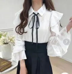 apres jour アソートボウタイフリルスリーブブラウス