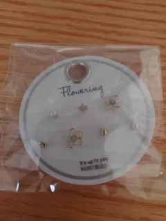 Flowering フラワーデザインピアスセット