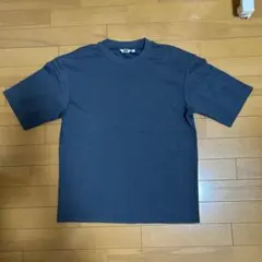 UNIQLO U ダークブルー エアリズムコットンオーバーサイズTシャツ