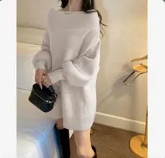 GRL 2wayオフショルダーニットミニワンピース[mb1537]