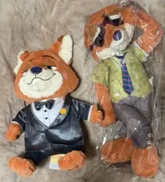 ズートピア2　ニック・ワイルドぬいぐるみ2点セット