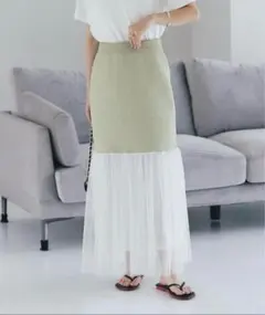 ラメニットチュールスカートのサムネイル