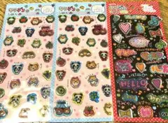 【新品未開封】amifa キラデコシール　メッセージ、ハムスター&パンダ