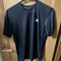 黒 メッシュスポーツシャツ adidas