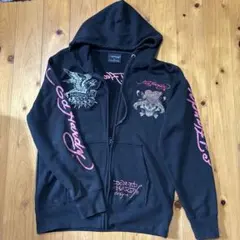 Ed Hardy ジップアップパーカー ブラック XLのサムネイル