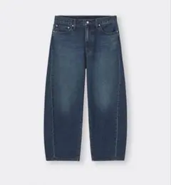 GU バレルレッグジーンズ MEN 31 inch 68 BLUE ブルーのサムネイル