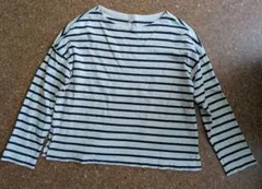 OLD UNIQLO ボーダー ロンT 長袖 レディースМ