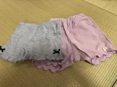 SKAPE /ELFINDoLL ショートパンツ 80cm グレー・ピンク