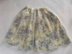 ジルスチュアート 花柄 チュール スカート イエローのサムネイル