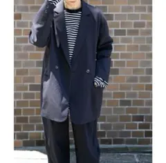 GREY LABELリネンテンセルシングルジャケット ネイビー(ブルーグレー 
