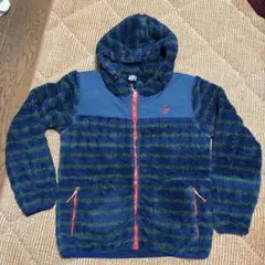 CHUMS ボアジャケット　ＸＬ　紺×緑ボーダー