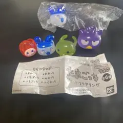 バツ丸とたまごっちぷくっとクリアリングとたまこ姫アクリルスタンド