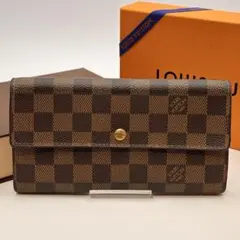 【鑑定済み】ルイヴィトン✨ダミエ✨ポルトフォイユサラ✨二つ折り財布