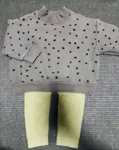 nunubiel ヌヌビエル　つぶつぶ柄　トレーナー 起毛スウェット　ドット柄