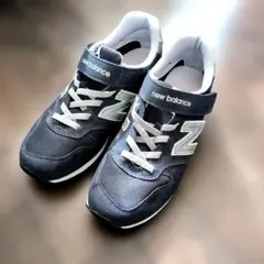 未使用　New balance キッズスニーカー YV996 ネイビー24cm