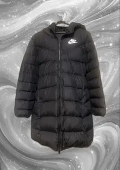 Nike フード付き ブラックダウンジャケット