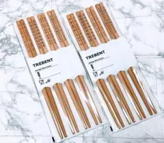 【在庫ラスト】IKEA　トレベント　竹製エコ　お箸　菜箸　4膳入2袋　即日発送①のサムネイル