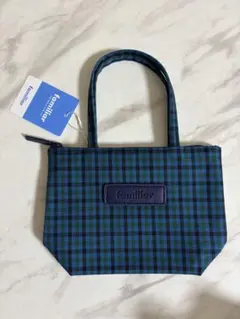 【新品未使用】familiar ファミリア　ミニミニトート　グリーン　チェック