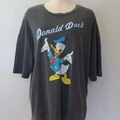 《Disney》ドナルドダック グラフィックTシャツ チャコールグレー