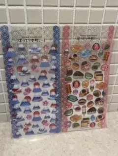 ぽってり小町しーる　和菓子　富士山　セット　カミオジャパン　シール