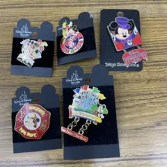 ディズニー ピンバッジ 5点セットのサムネイル