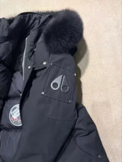 ファー付きフード ダウンジャケット ブラック