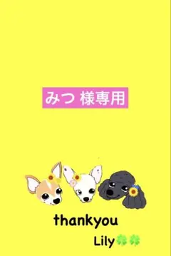 みつ 様専用 ꒡̈⃝Lily꒡̈⃝犬服ハンドメイド