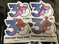 ポケモン 韓国 30周年 ステッカー ダンバル メタング メタグロス 3枚