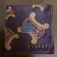 CELINE ブラウン マカダム　タオルハンカチ　未使用品