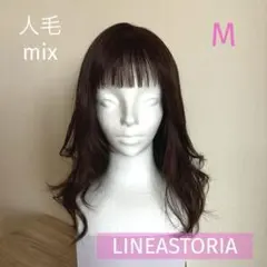 リネアストリアウィッグ 天使の大人フェミニンカール人毛MIX 美容院カット済のサムネイル