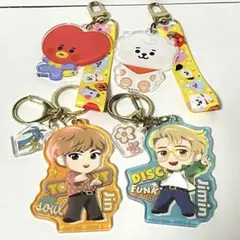 BTS TinyTANアクリルチャーム BT21 アクリルワイヤーリング