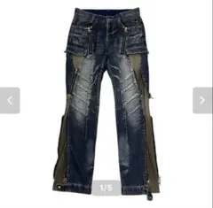 PPFM multi zip design denim pantsのサムネイル