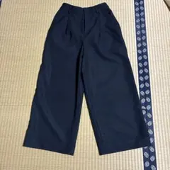 ネイビー ワイドパンツ