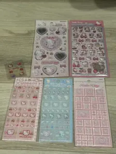 サンリオ キティ キラキラジュエルシール タイルシール ボンボンドロップシール