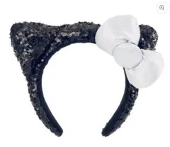 キティカチューシャ シルバーリボン付き