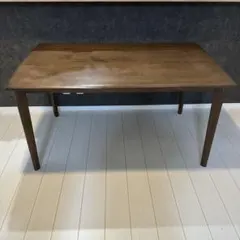 昭和レトロ トーア ナショナル 木製ダイニングテーブル 木目柄メラミン天板 昭和レトロ トーア ナショナル 木製ダイニングテーブル 木目柄メラミン