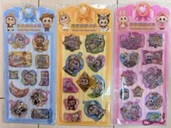 ラブブ　キャラクター水シール3点セット　ウォーターシール　ボンボンドロップシール