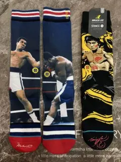 STANCE レジェンドボクシングモハメドアリ✖️アクションスター　ブルースリー