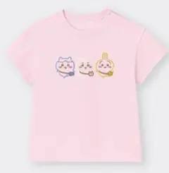 GU ちいかわピンク Tシャツ 90