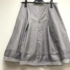【最終値下】グレー フレアスカート ひざ丈