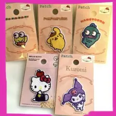 今だけ！お早めに♪サンリオキャラクターワッペンシール5枚セット