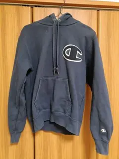 Champion ネイビー パーカー