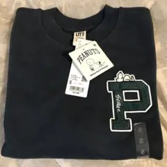 ユニクロ ピーナッツ スウェット スヌーピー Sネイビー 新品タグ付 トレーナー