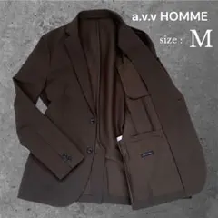 a.v.v HOMME テーラードジャケット カーキ M 内ポケット　ブラウンのサムネイル