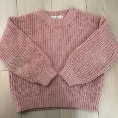 H&M キッズ　セーター　ピンク　110サイズ