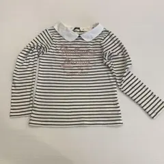 1回着美品　メゾピアノ M 150 長袖カットソー　定価8千円　ロンT